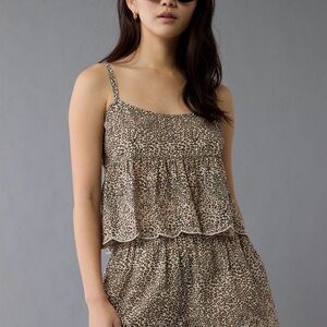 NWT - AE Leopard Eyelet Cami – Size S